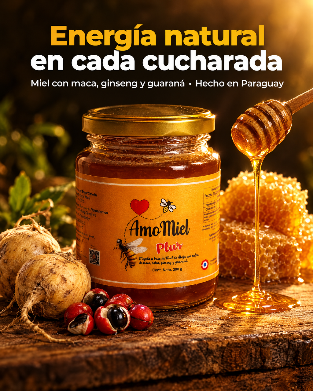 Amo Miel Plus - energia natural en cada cucharada