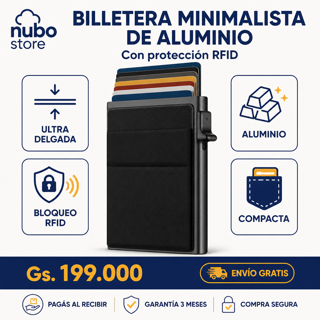 Billetera de aluminio: beneficios