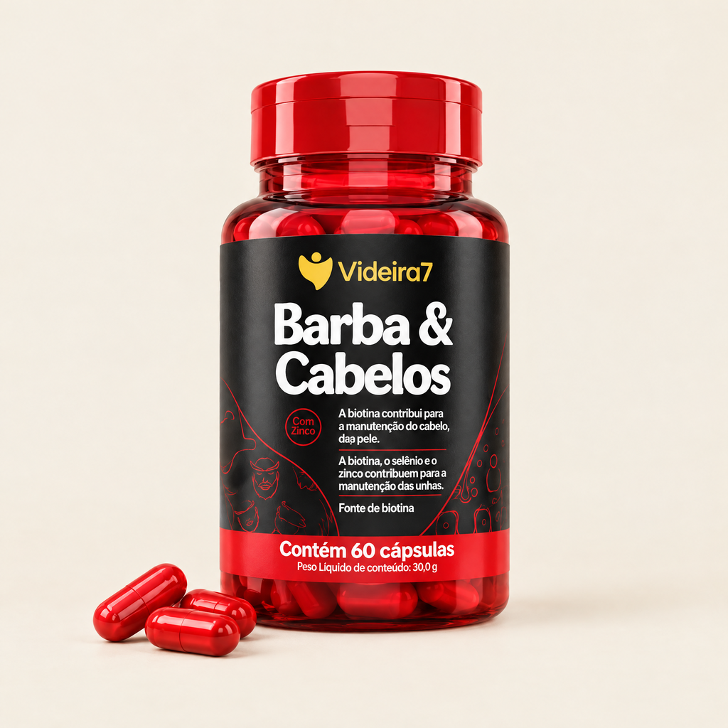 Barba & Cabelos suplemento 60 cápsulas